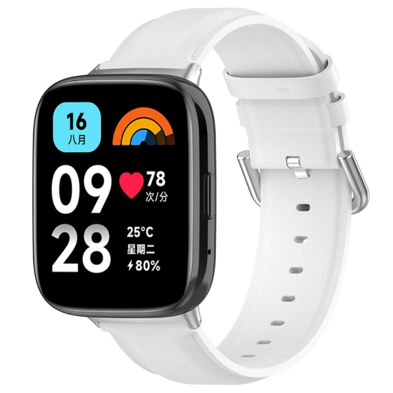 Adjustable PU Watchband for Watch 3 Active/Lite Smartwatch Stylish Watch Bands Durable Waterproof Wriststrap Replacement