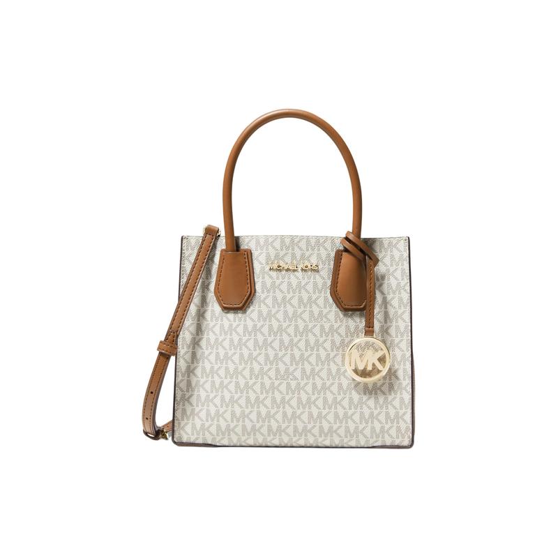 Michael Kors Mercer Classic Retro Presbyopia Artificial Leather Organ Bag Shoulder Bag Women's Vanilla Color