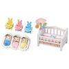 Sylvanian Families DollFurniture Set Chocolat Rabbit Triplet Care Se-204 Furniture Spinning Merry Baby Bed Ca-218Set Purchase