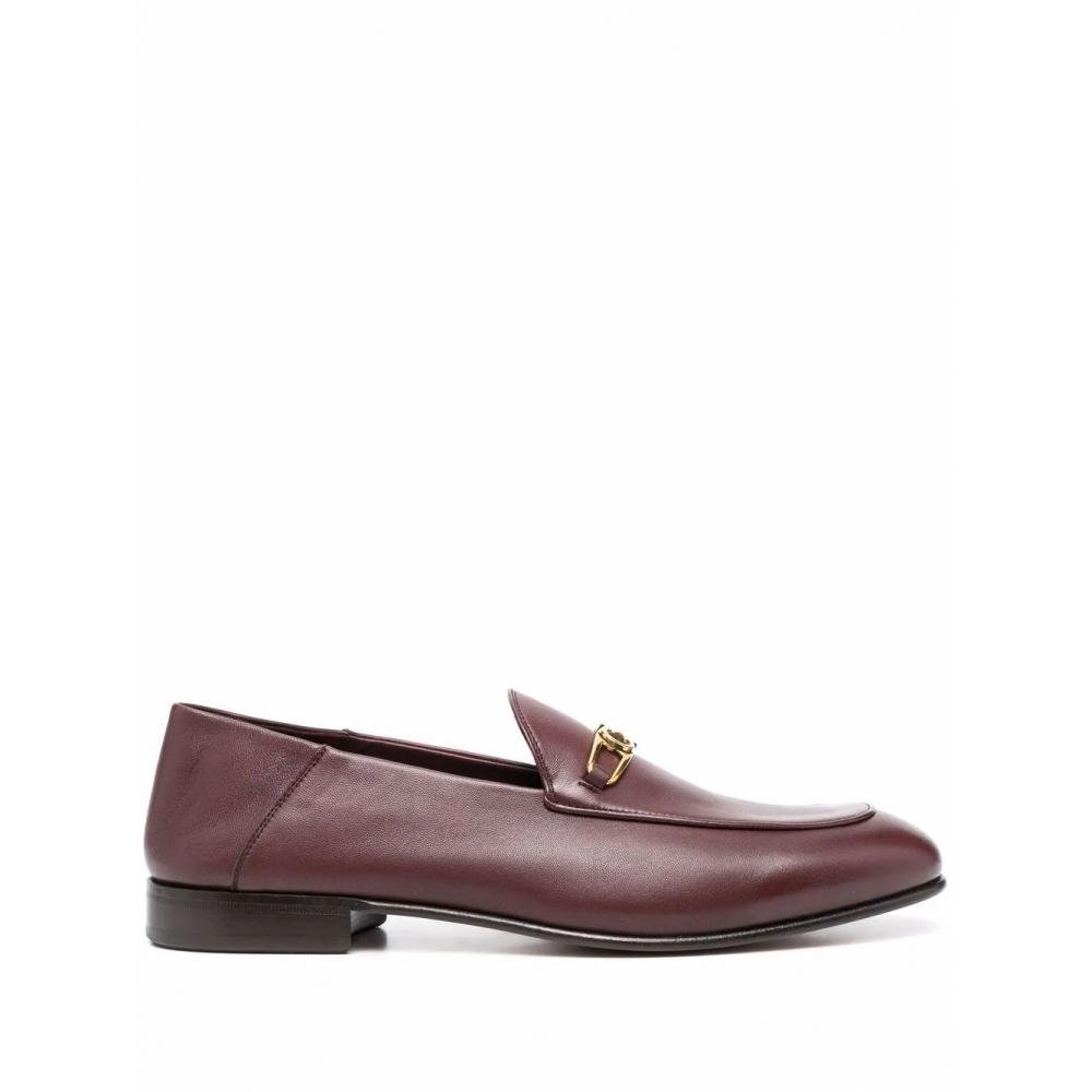 Salvatore Ferragamo Ferragamo Melbourne Gancini Buckle Loafers Red