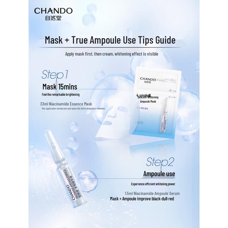 CHANDO Niacinamide Whitening Ampoule Mask (5 Pcs)