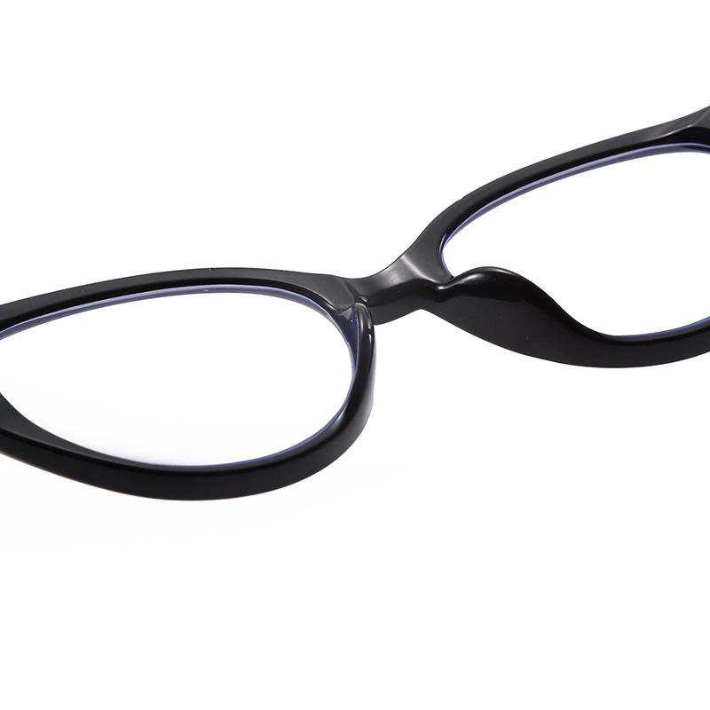Versatile Anti-Blue Reading Glasses Women'S Pc Round High Definition Flat Light Glasses Frame Reading Mirror