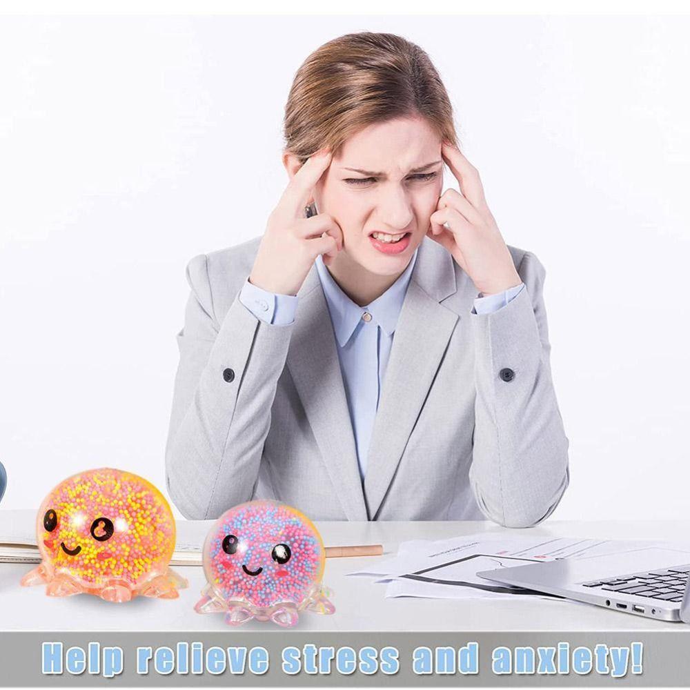Stress Relief Toy Interactive Gift Squid Vent Ball Squeeze Toy Octopus Ball Glowing Octopus Toy