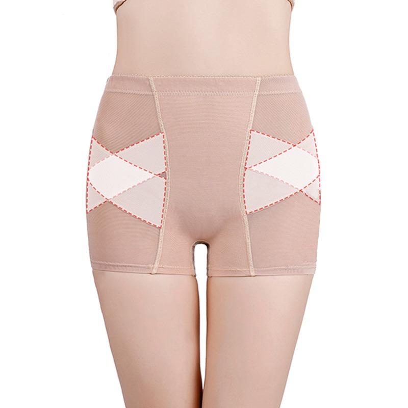 Chiloți modelatori cu talie medie, fund mare fals, pentru femei, pentru slăbit, ridicare fese, cu bureți, push-up, pantaloni scurți, îmbunătățire șolduri, lenjerie modelatoare