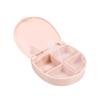 Portable Mini 4-Panel Small Medicine Box For Travel Suitable For Pills Supplements Portable Storage Box 4-Panel Multi-Color Fashionable Medicine Box