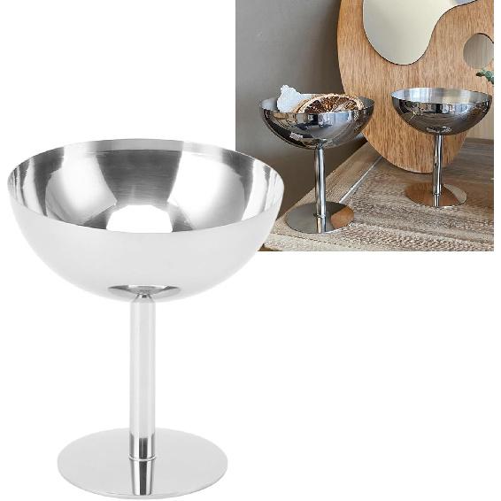 Greensen Stainless Steel Ice Cream Cup Glass, Ice Cream Bowls, Ice Cream Glasses, Dessert Bowls, Dessert Glasses with Foot, Dishwasher Safe, Ice