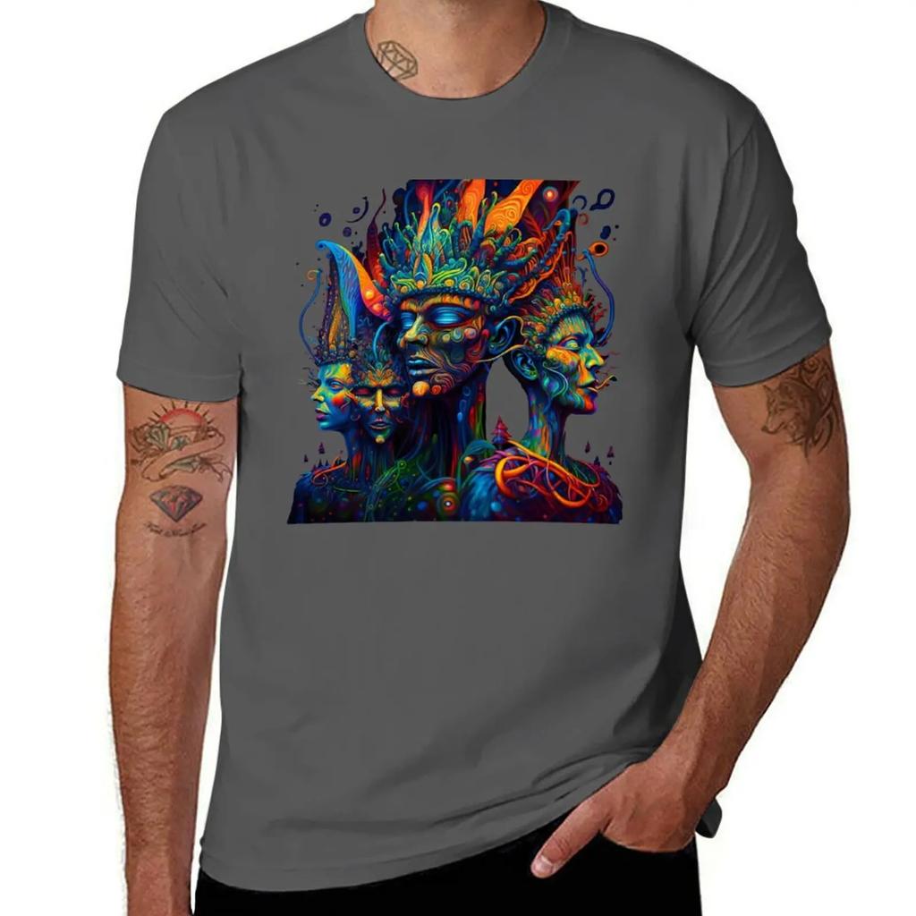 Trippy DMT Elves TShirt anime t shirts sweat fitted t shirts for men 2025 new model