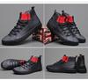 Fashion Men's Board Shoes British Fashion High Top  Elastic Belt Casual Teenager Men's Tennis Shoes Sneakers  De Hombre