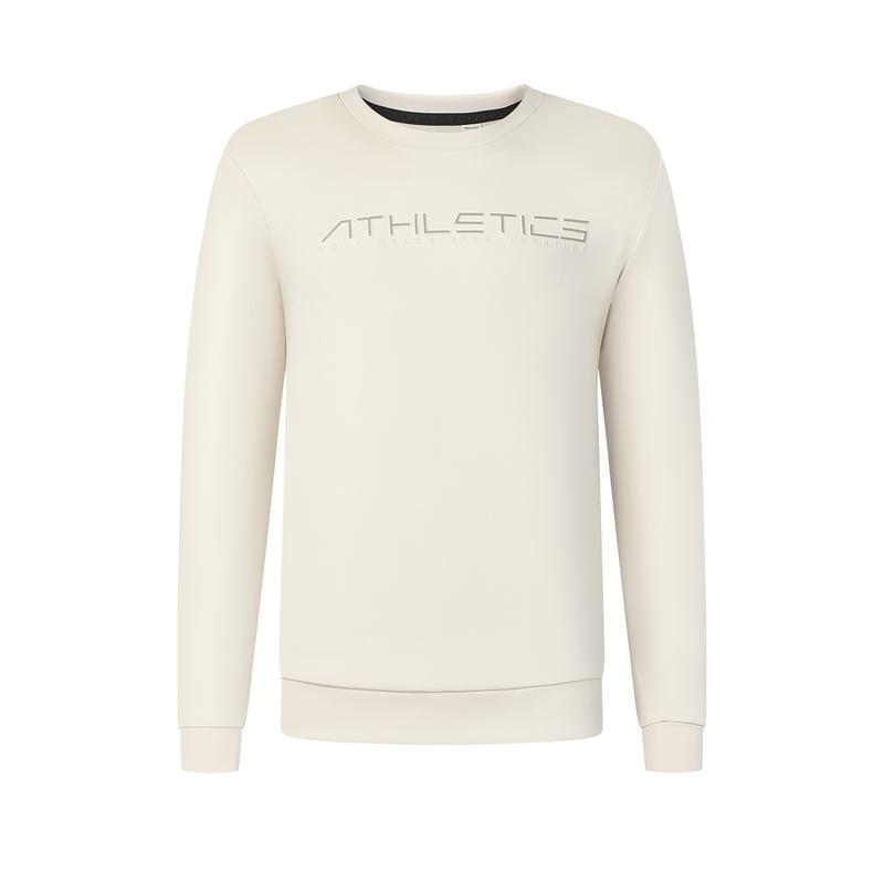 New FILA Sweatshirt Men's Milk Tea Beige A11M441218FBG