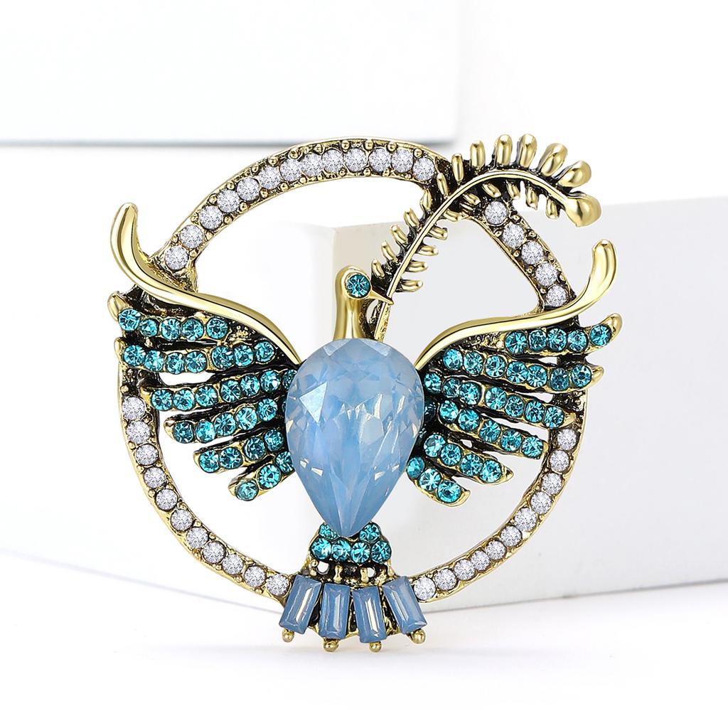 Strass Ukrainische Friedenstaube Broschen für Frauen Unisex Tier Vogel Anstecknadeln Event Lustig Luxus Geschenke Neues Jahr Freunde Dekoration