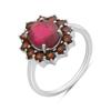 Silver Ring with Natural Ruby 5.538ct, Garnet, Item Weight 4.3 G (2195900)
