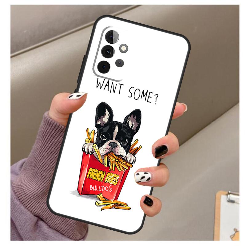 French Bulldog Case For Samsung Galaxy A56 A16 A26 A36 A06 A52 A53 A33 A13 A34 A54 A14 A15 A35 A55 A22 A32