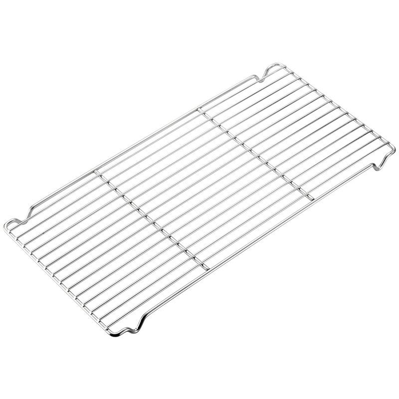 CAMPINGMOON BBQ Grill, Food-Grade 304 Stainless Steel BBQ Rack, Single-Line BBQ Grill Plate, Meat Grilling Rack, BBQ Grill Net