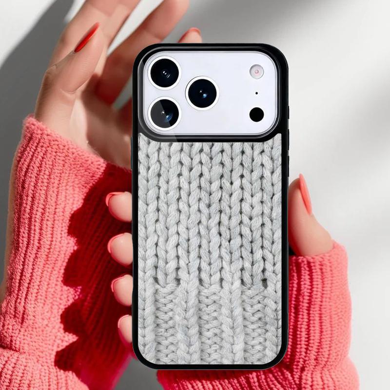 

Sewing Knitting Crochet Phone Case for iPhone 17 Air 16e 15 14 13 Pro Max Back Cover for 12 11 Pro Coque iPhone 16 Pro Max