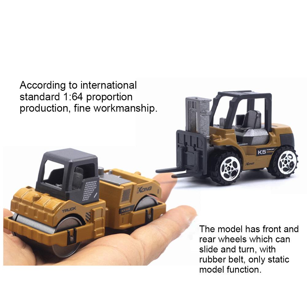 1Celsius64   Alloy Truck Engineering Car Toys Model Set for Children Gift Home Decoration