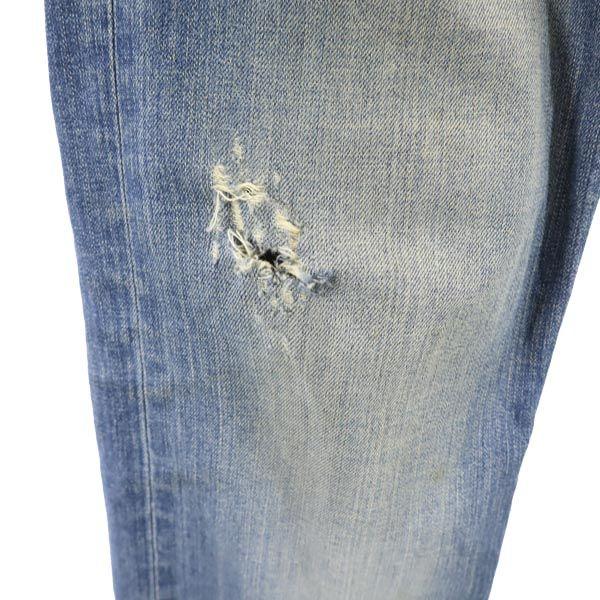 Armani Exchange Made In USA Straight Denim Pants W28 Damage Processing Men's Used