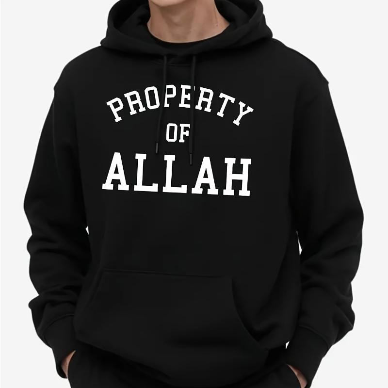 

Drawstring Hood, Men s Hooded Sweatshirt, Ideal for Classic Casual & Daily Wear XXL чорний