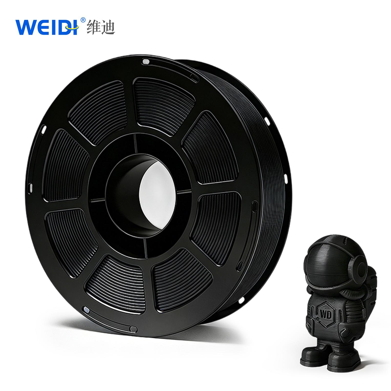 WEIDI 3D Printing Filaments PETG Black Basic Filaments High Speed Printing Material 1.75mm, Neat Lines 1KG PETG&3D Printing Filaments&PETG чёрный