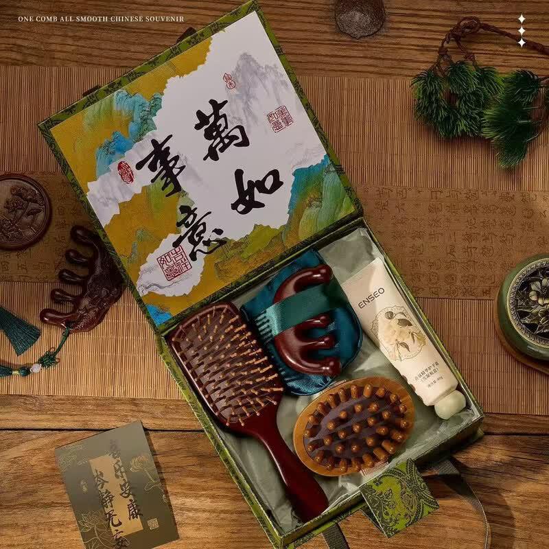 

Wooden Massage Comb Gift Set