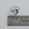 Half Moon Aqua Chalcedony Silver Ring, 100% 925 Sterling Silver Handmade Jewelry, Unisex Jewelry Ar8929