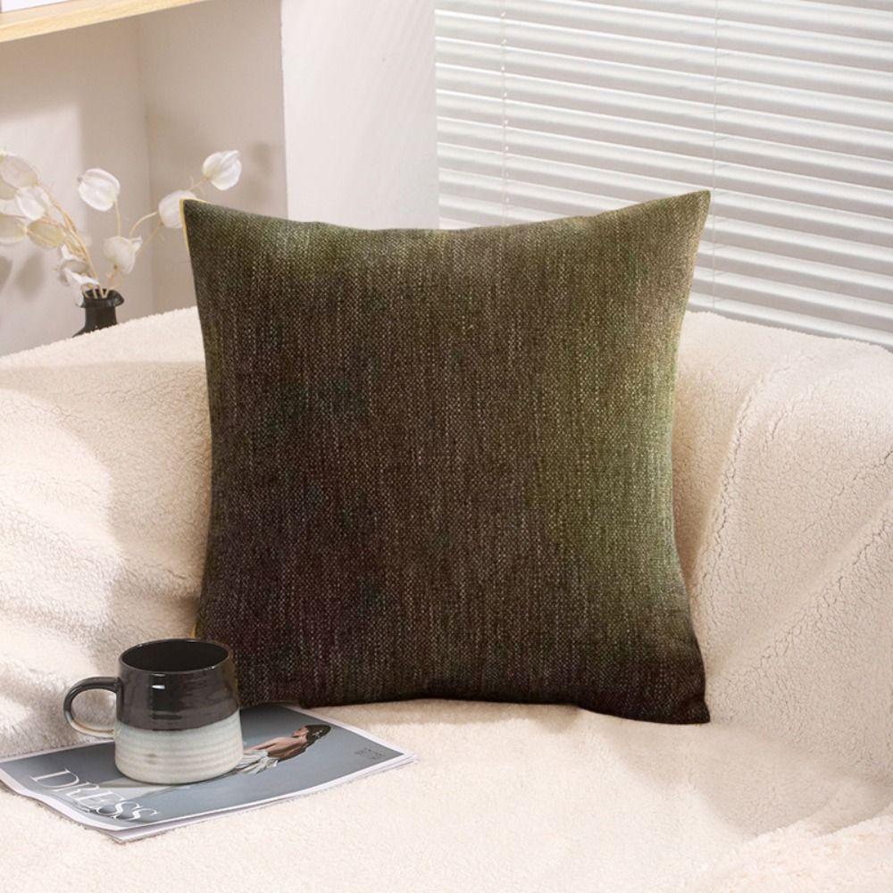 Cotton Linen Cushion Cover Retro Waist Pillow Cover Durable French Medieval Style Pillowcase  Hotel