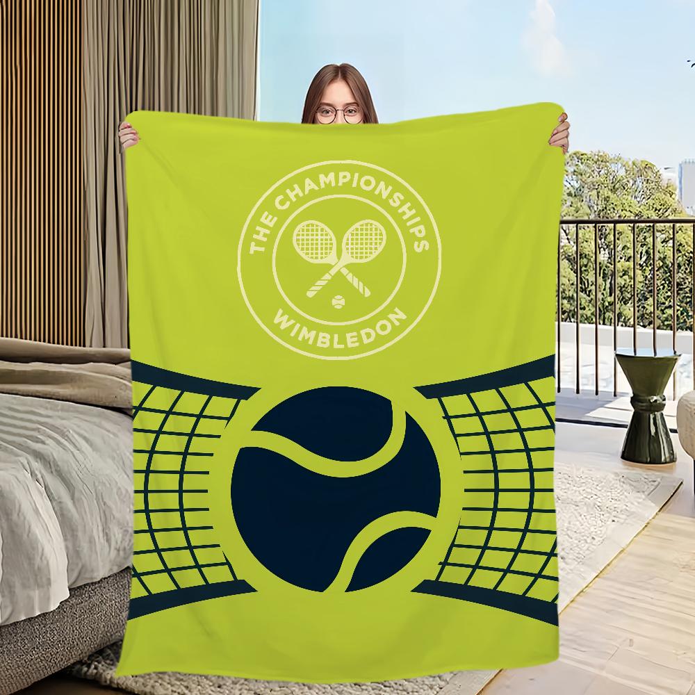 comfort warm soft c-Championships plush blanket w-Wimbledon for sofa living fashion room office bedroom travel Flannel gift
