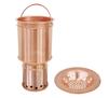 Slim Copper Basket Sano Kiko Sink Copper Basket Set for Mini Kitchens and Compact Kitchens Garbage Collection