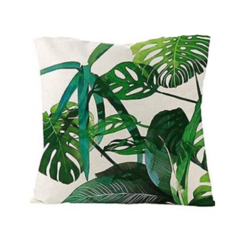 Green Garden Outdoor Cushion Covers Set With Linen Fabric For Patio Lounge Decor