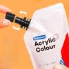 100ml Self-supporting Bag Waterproof Acrylic Paints Portable Small Packaging Paint Supplement Bag Studio Classroom Art Supplies