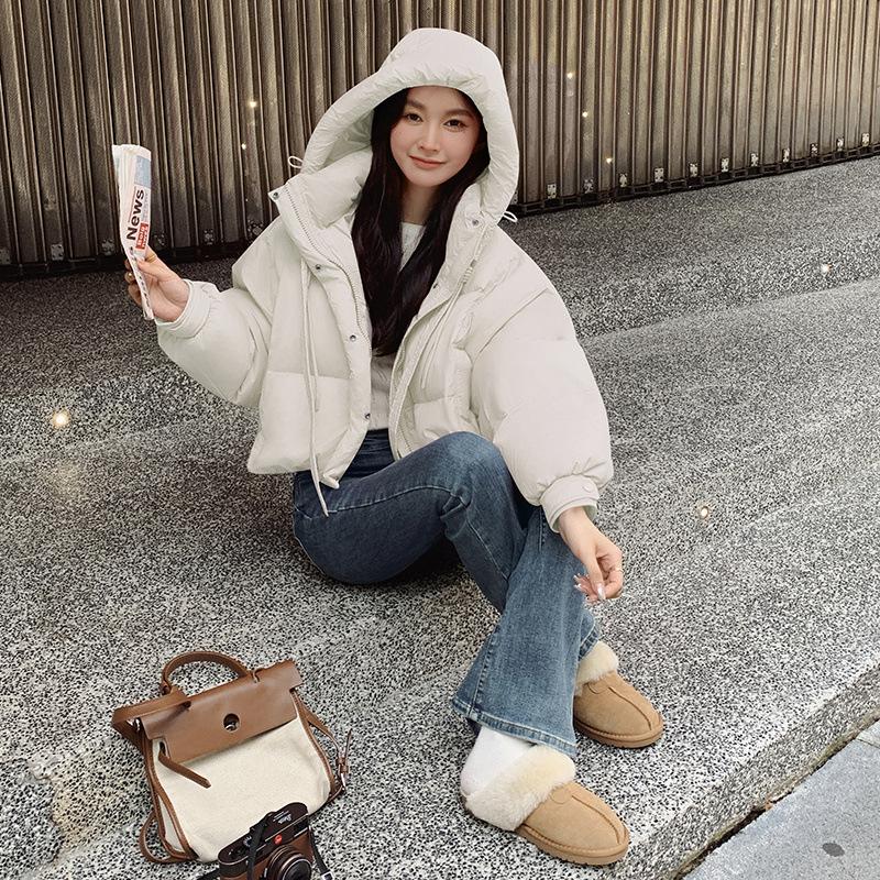 

Новая женская зимняя куртка с хлопковой подкладкой, короткая, в корейском стиле, свободная, с хлопковой подкладкой, стеганое пальто. L