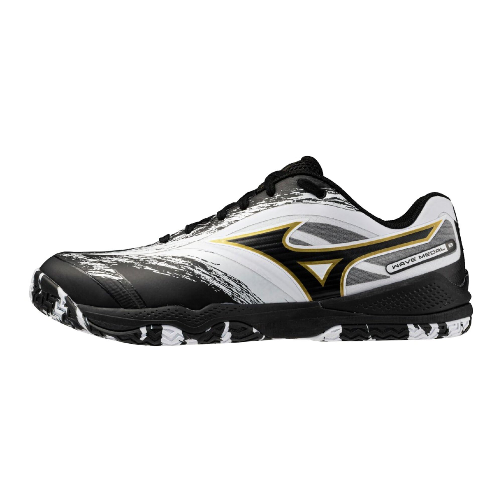 

Обувь для настольного тенниса Mizuno Wave Medal 8, размер 2E, Белый/Черный, 23,5 см,