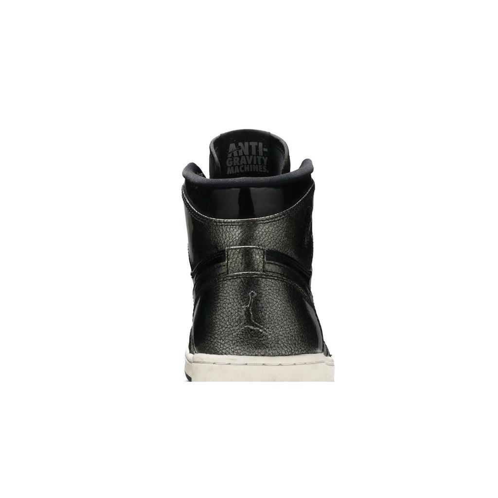 Air Jordan 1 Retro High 'Black Patent' (Unisex) Black / Black-Anthracite-White Vintage Basketball Shoes 332550 017
