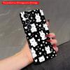 2DFlat Samsung Phone Case Black & White Cute Animals Pattern Phone Case Applicable To Galaxy S22 S23 S24 S25ULTRA S26 A12 A13 A14 A15 A16