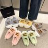 3D Cat Paw Plush Slippers Slip-on House Shoes Comfortable Furry Paw Couple Slippers Winter Soft Warm Slippers for Indoor Bedroom