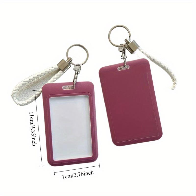 

1 шт., держатель для визиток для женщин и мужчин, мультяшный, милый, выдвижной, держатель для кредитных карт, держатель для удостоверения личности банка, чехол для значка