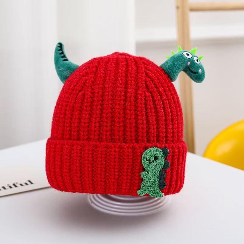 Baby Hat Autumn and Winter Cute Super Cute Boys Wool Hat Winter Warm Ear Protection Girls Pullover Baby Knitted Hat