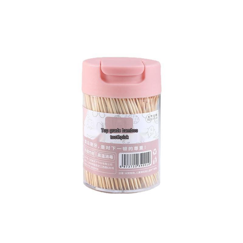 Portable Bamboo Toothpick & Skewer Holder – Creative Disposable Toothpick Tube for Home or Commercial Use