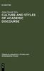 Kniha Culture and Styles of Academic Discourse