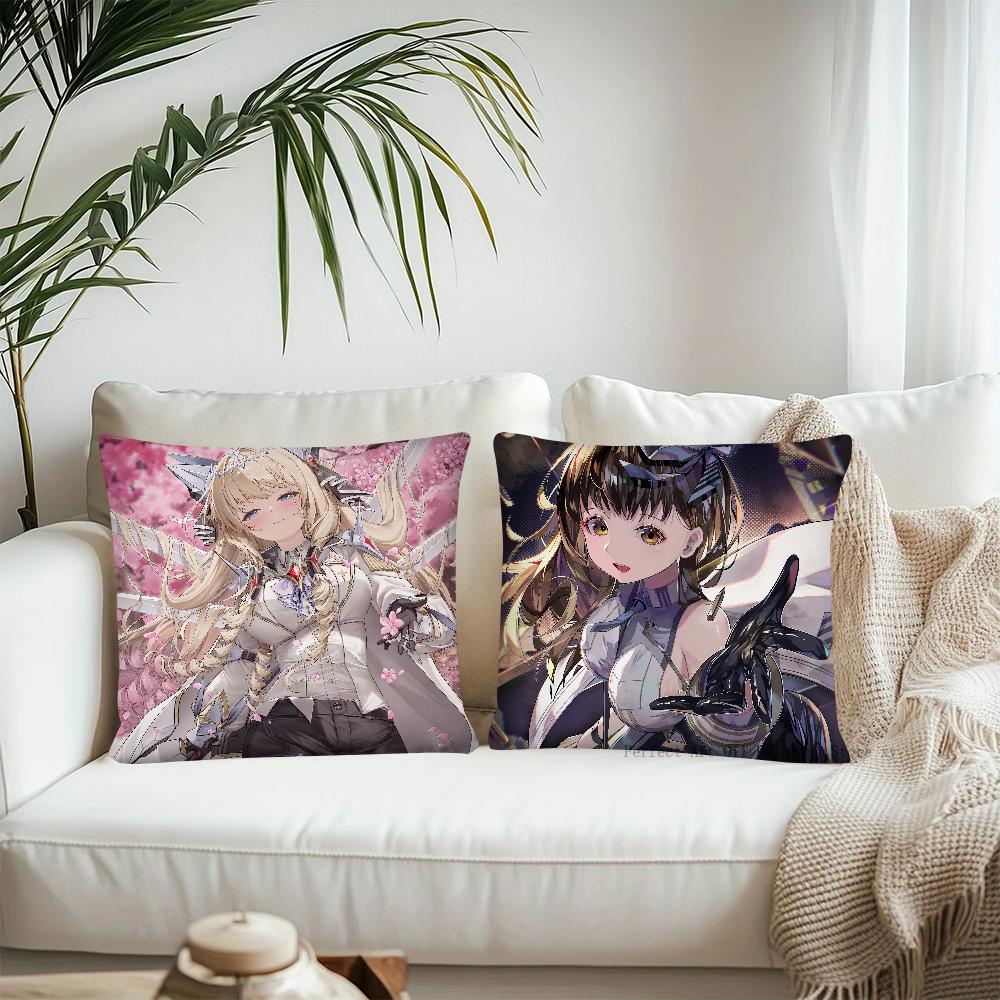 NIKKE Goddess Of Victory Spiel Kissenbezug Mode Quadratischer Kissenbezug Schlafzimmer Sofa Zimmer Ins Dekoration Freizeit Kissenbezug 40x40