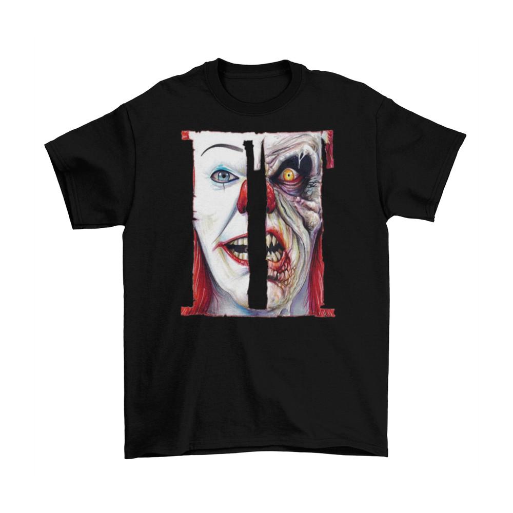 

IT T-Shirt Unisex Funny Horror Cotton Scary Adult Clown Pennywise Stephen King 2XL