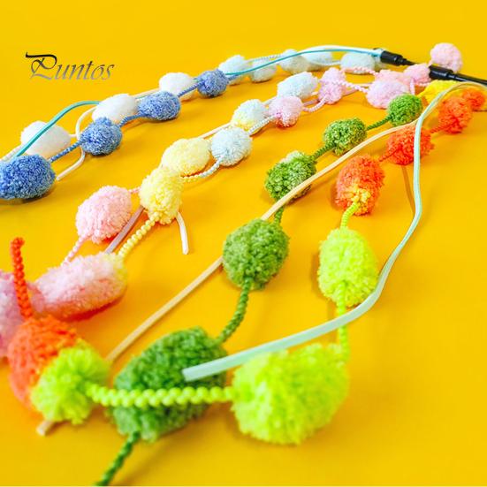 Cats Wand Toy Cat Teaser Stick Bending Resistance Bite-resistant Non Shedding Crisp Bell Colored Yarn Ball Flexible Rod 51cm Pet Accessories