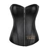 Women Pu Leather Zipper European Palace Corset Waist Trainer Slimming Body Shaper