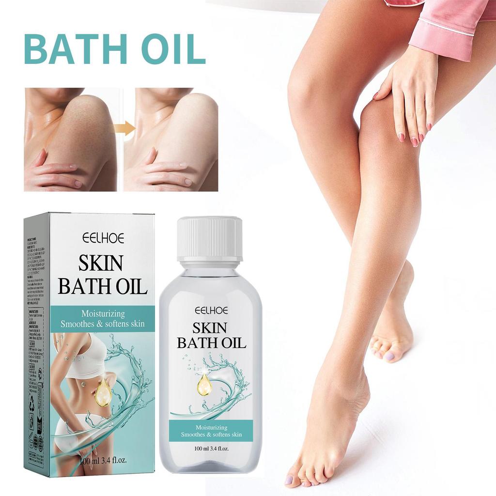 EELHOE Body Bath Oil For Daily Skin Care Moisturizing And Smoothing Skin Gentle Clean Shower Oil For Dry Skin Hydrating Body Cleanser 100ml