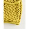 DAFIFY Damen Mode Lässig Frühling Herbst Einfarbige Druck Ärmellos V-Ausschnitt Pullover