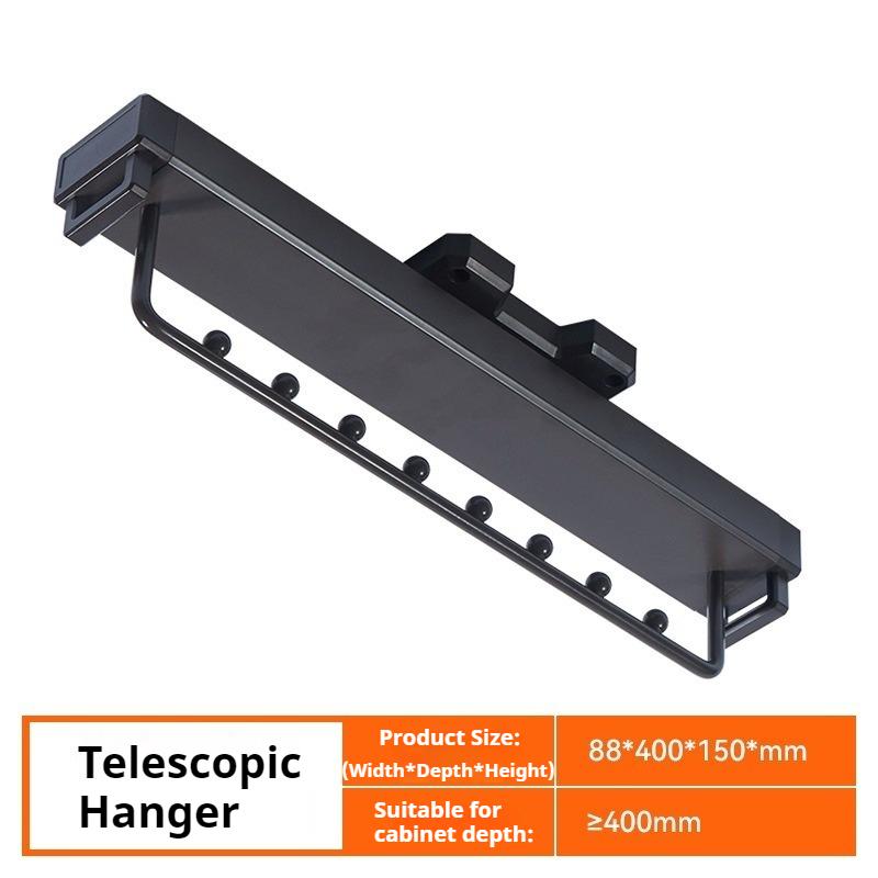 Telescopic Clothes Hanger Aluminum Alloy Cloth Hangers Retractable Wardrobe Rail Clothes Rack Portable Organizer Furniture