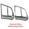 Car Upgrade ABS Chrome Car Accessories Plated Head Lamp Cover Trim Paste Style For ISUZU DMAX D-MAX 2003 2004 2005 2006