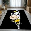 Süßer Snoopy Hund Cartoon Wohnzimmer Rutschfester Bereichsteppich Weicher Teppich für Schlafzimmer Kinderzimmer Spielzimmer Sofa, Heimdekoration Fußmatte Geschenk