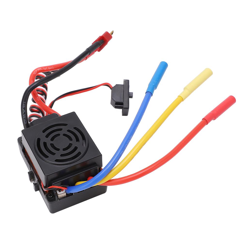 RC Brushless ESC 60A Strong Current Resistance Waterproof Dustproof Brushless ESC for 1/10 1/12 1/16 RC Cars