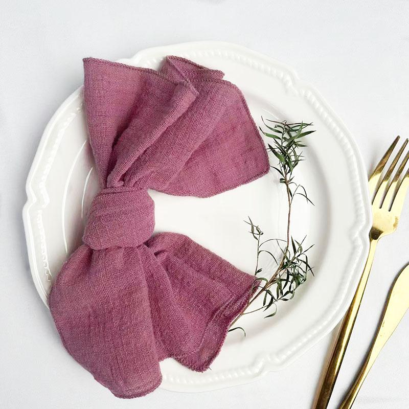 10 יחידות מפית בד כותנה מפית ארוחת ערב בכמות גדולה רחיצה 11.5"×11.5" לחתונה וינטג' מסיבה מקלחת תינוק מקלחת כלה יום הולדת