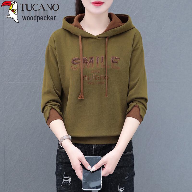 Woodpecker Women's Embroidered Hooded Sweatshirt